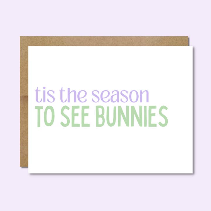 Sjovt påskekort | Det er sæsonen for at se kaniner for engroshandel hos Raisin Spirits