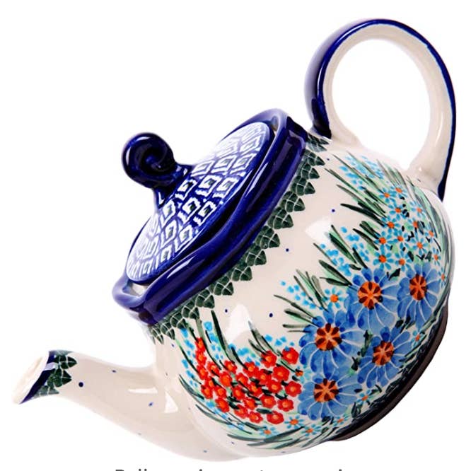 Lidia's Polish Pottery, Inc. - Wholesale Theepot - Pools aardewerk 30 ounce theepot