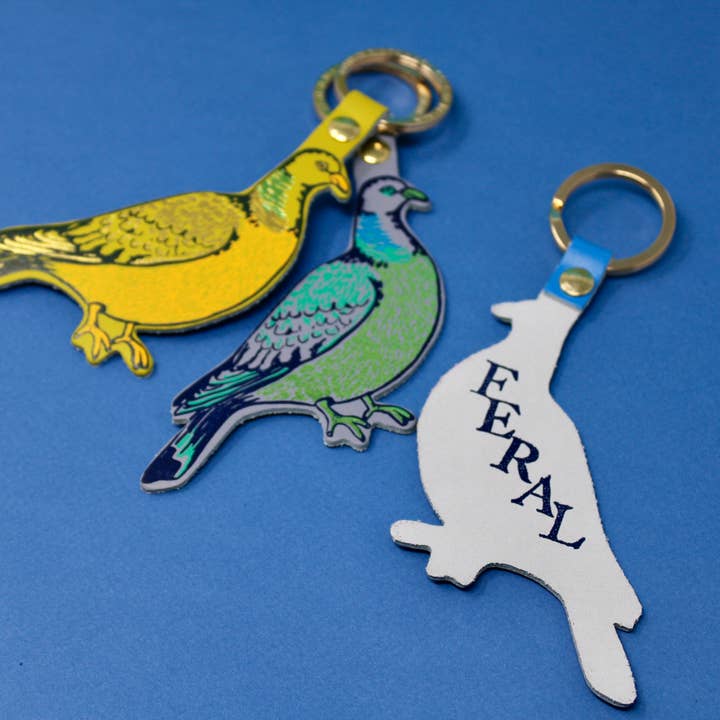 Ark Colour Design - Wholesale Keychain - Unisex - Feral Pigeon Key Fob