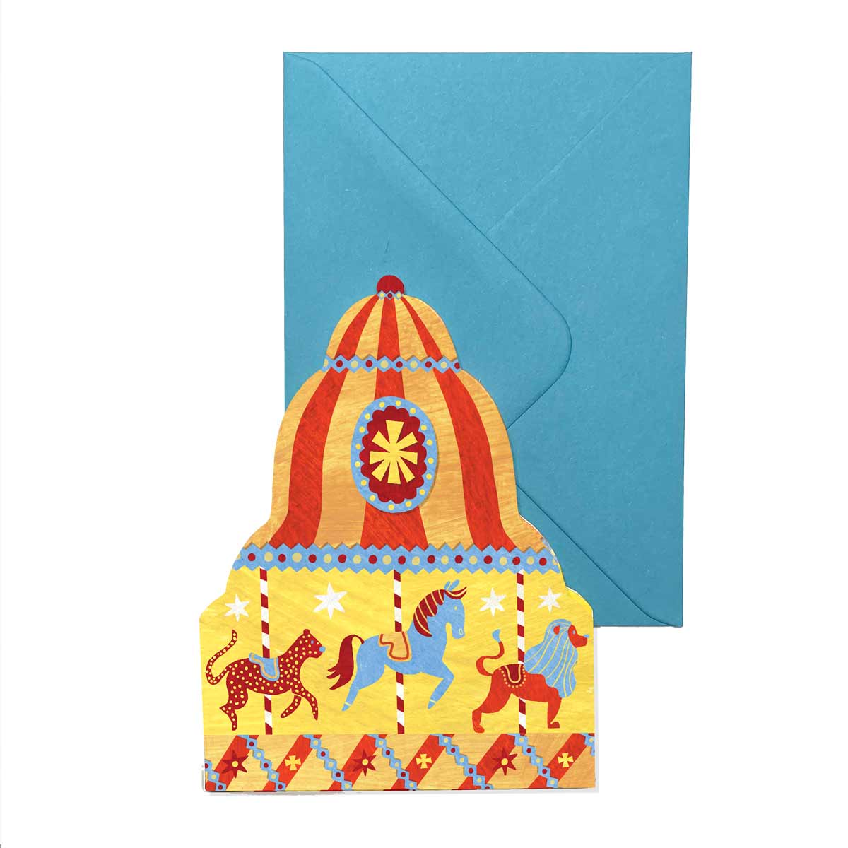Mortlake Papers – wholesale Birthday card – Carousel Shaped Greeting Card2
