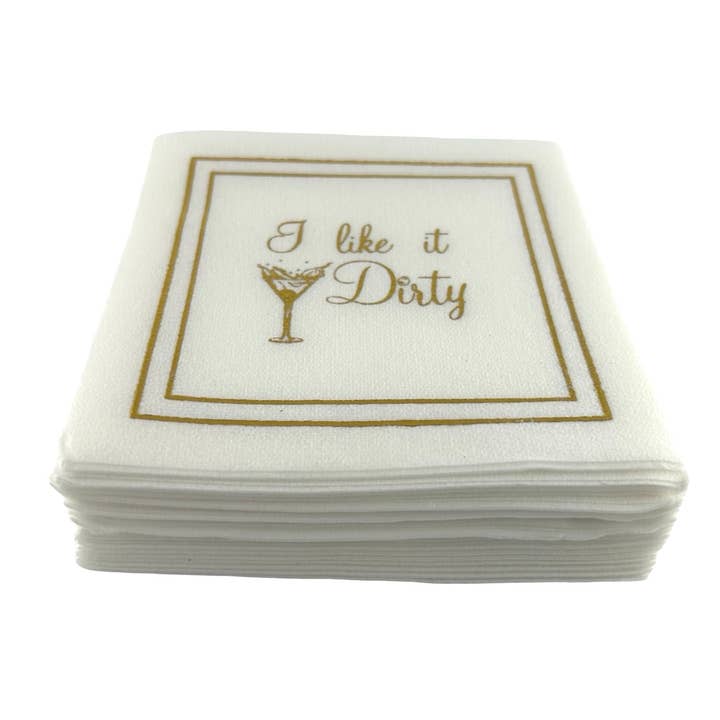 Maven Home - Wholesale Disposable Napkin - Linen-Feel Cocktail Napkins, Dirty
