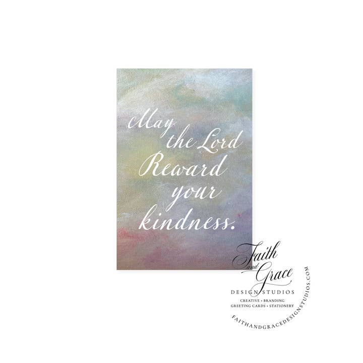 Que el Señor Recompense Tu Amabilidad Tarjeta de Agradecimiento para venta al por mayor de Faith and Grace Design Studios
