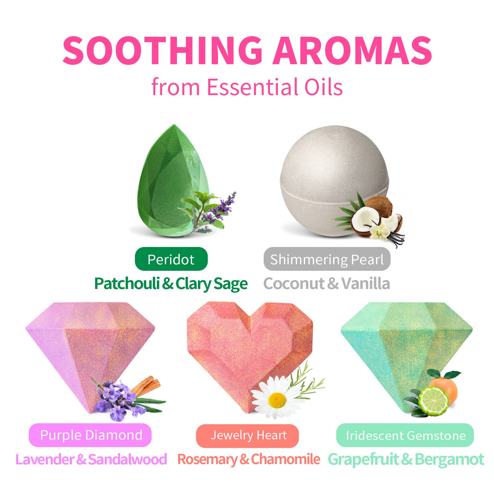 DAISY ENCENS - Vendita all'ingrosso Bombe/polveri da bagno - Collezione di bombe da bagno Shine Like A Diamond Surprise9