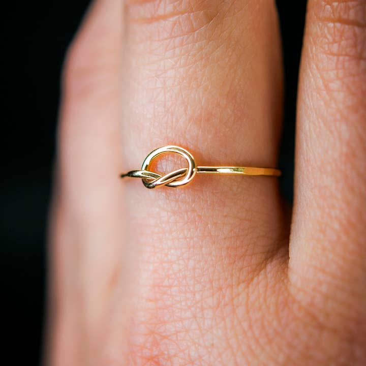 Hannah Naomi - Wholesale Band/Stacked Ring - Open Knot Ring, 14K Gold Fill9