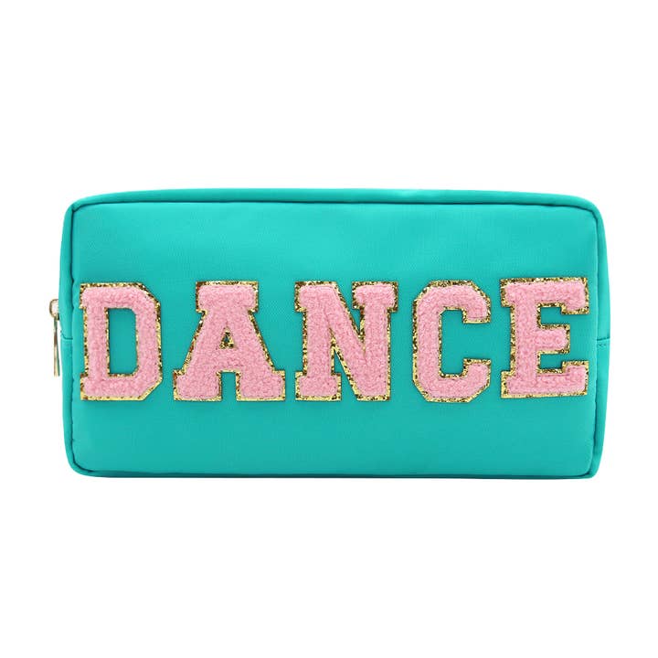 Varsity Collection Nylon Cosmetic Bag Dance Chenille for wholesale by Mavi Bandz