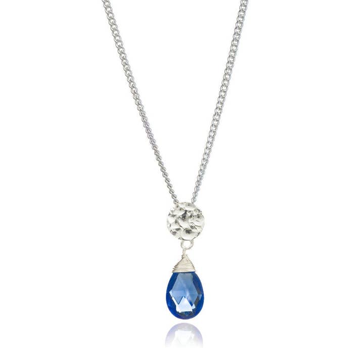 Classic Athena Gemstone Necklace: Silver & Iolite
Gift Box for wholesale by AZUNI London