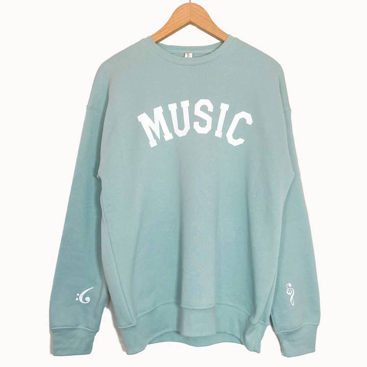 Music Crewneck Sweatshirt for wholesale by Hale Yeah Design Co.