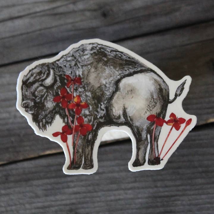 Bison Sticker for wholesale by ReLove By Love LLC