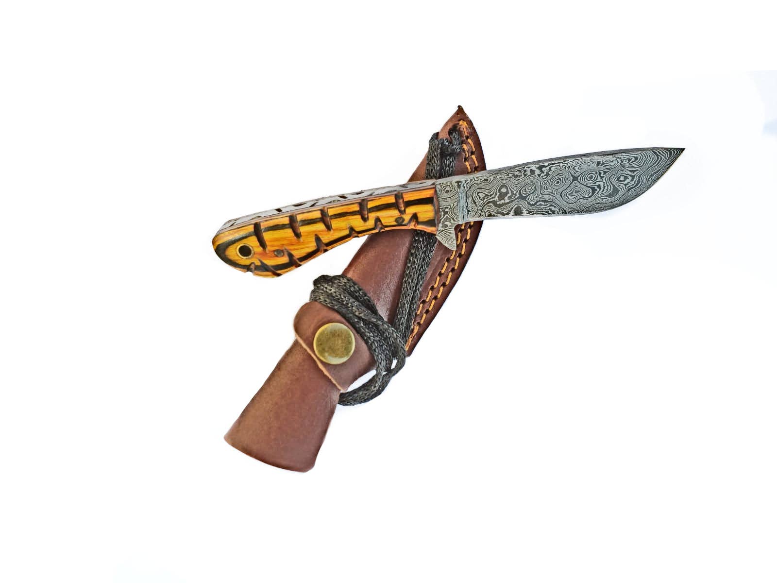 Titan International - Wholesale Kitchen/Utility Knife - Damascus Knife perfect Utility Neck Knife TD-239