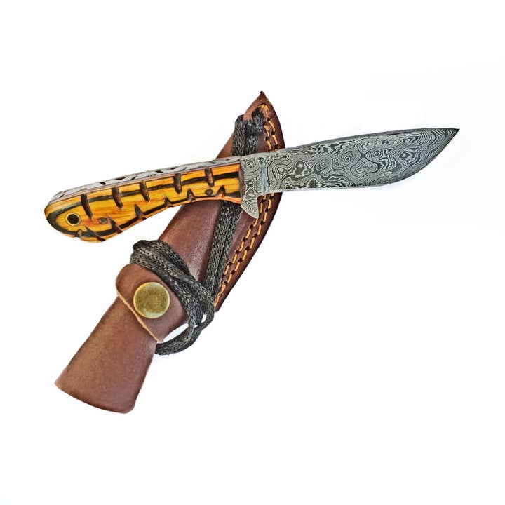 Titan International - Wholesale Kitchen/Utility Knife - Damascus Knife perfect Utility Neck Knife TD-2390