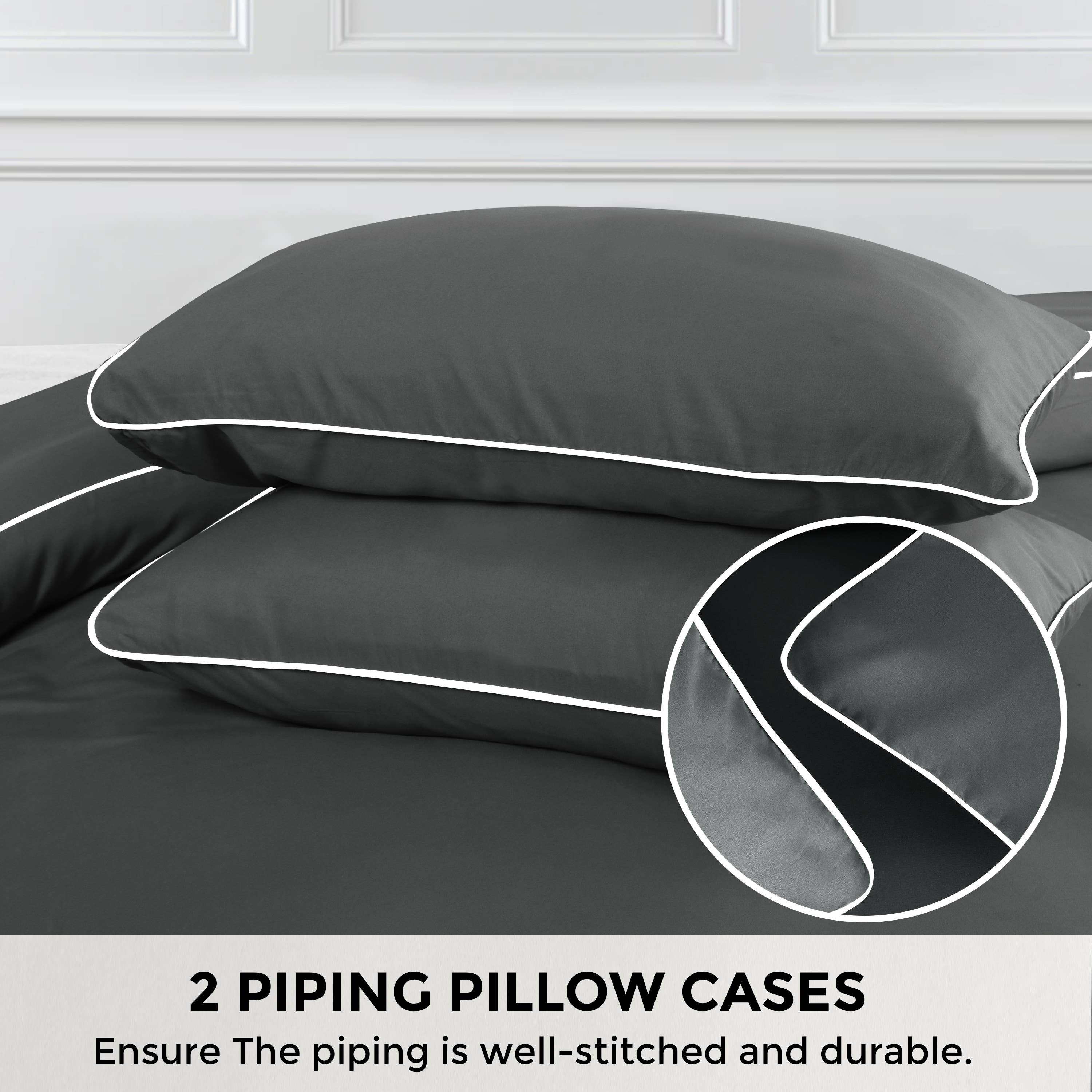 Cotton Passion – wholesale Bedding set – Duvet Cover Set Luxury Piping Ultra Soft Duvet Comforter Set6