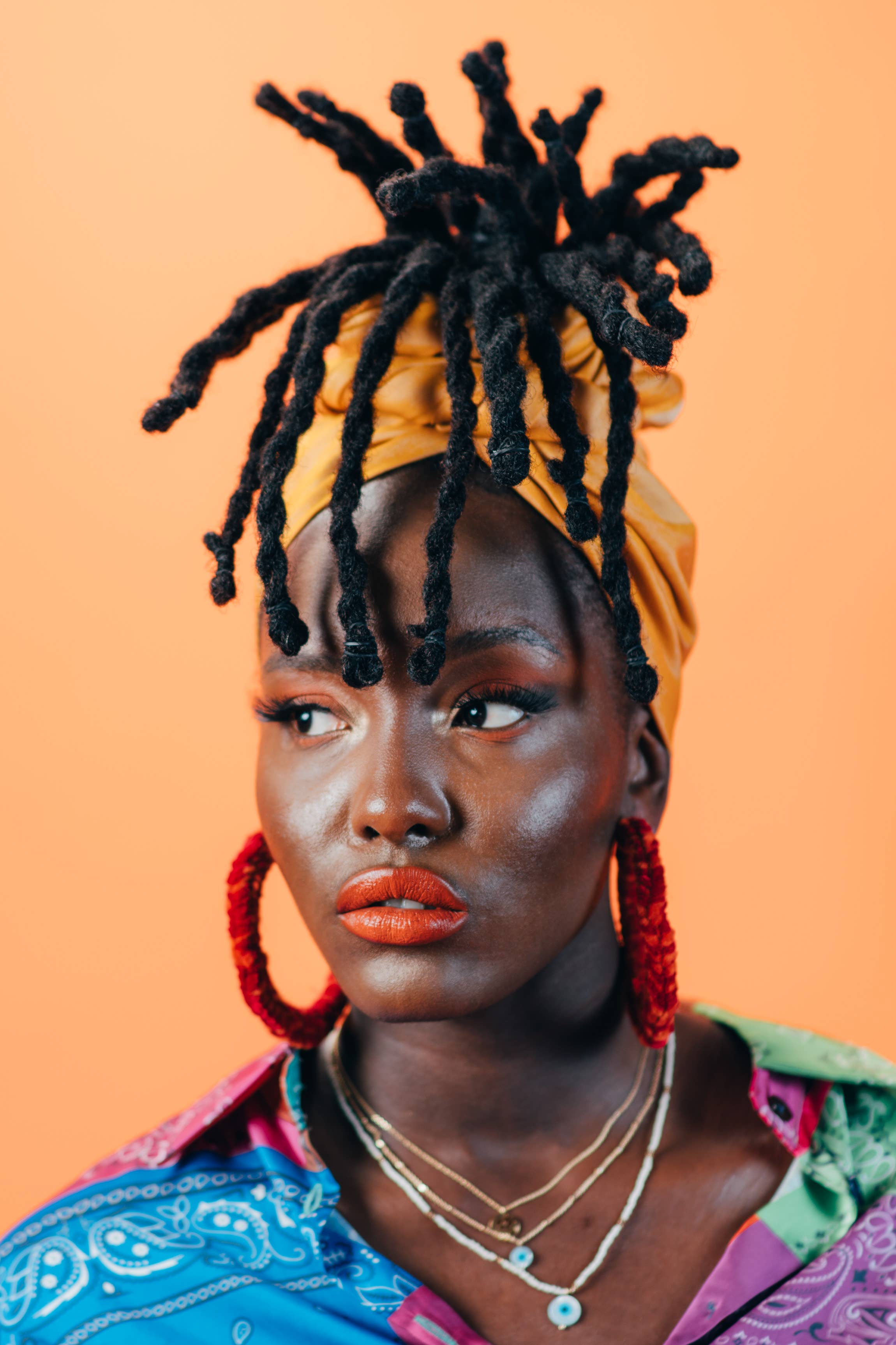 Seraphtive LLC - Wholesale Hoop Earrings - Sunset Hoops in Lava Red1