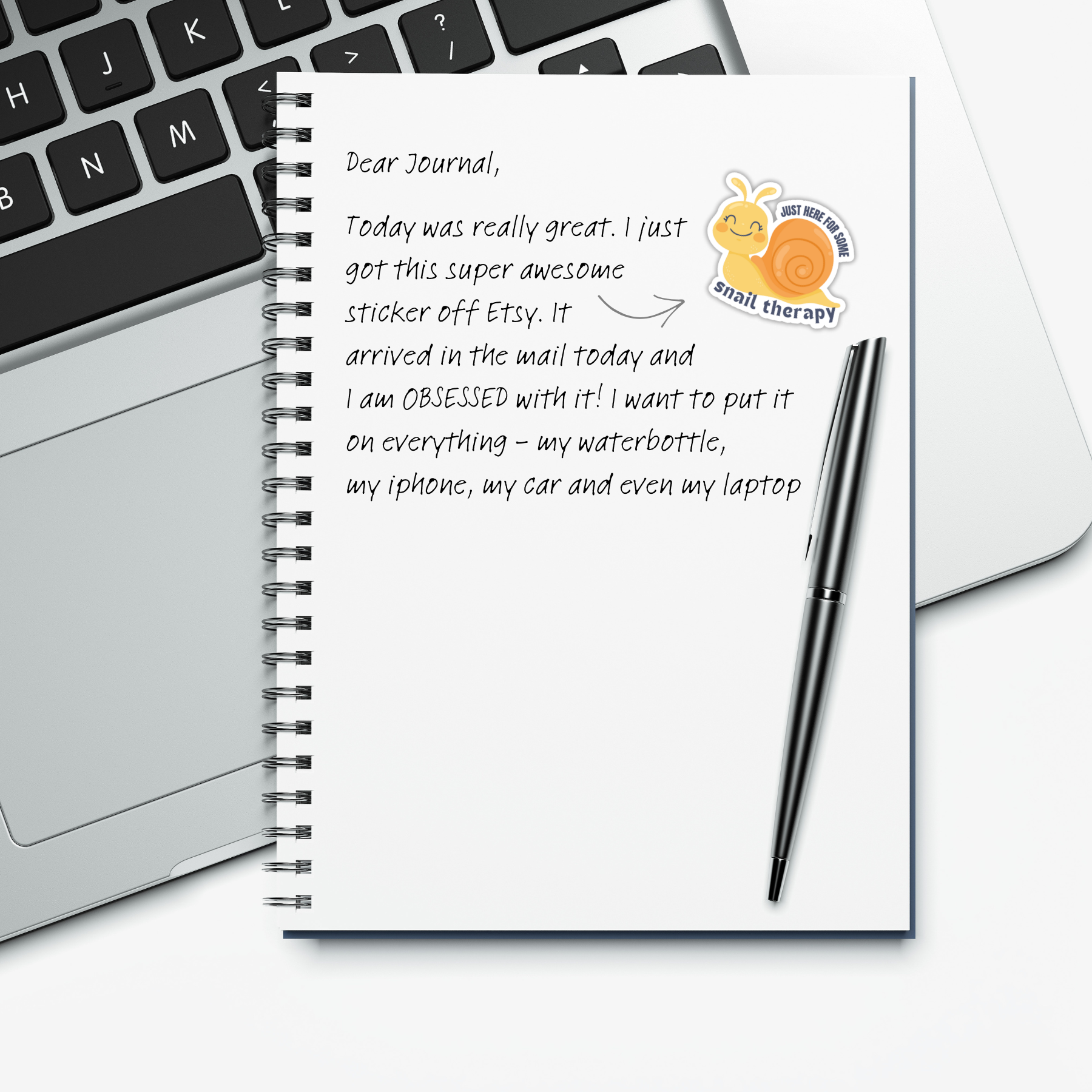 Coyote Color – wholesale Sticker – Snail Therapy Cute & Funny Sticker (Waterproof & UV Safe)2