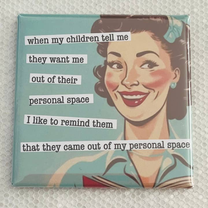 Ímã Divertido 2x2 "Quando Meus Filhos Me Dizem..." por atacado de Stuck On Joy