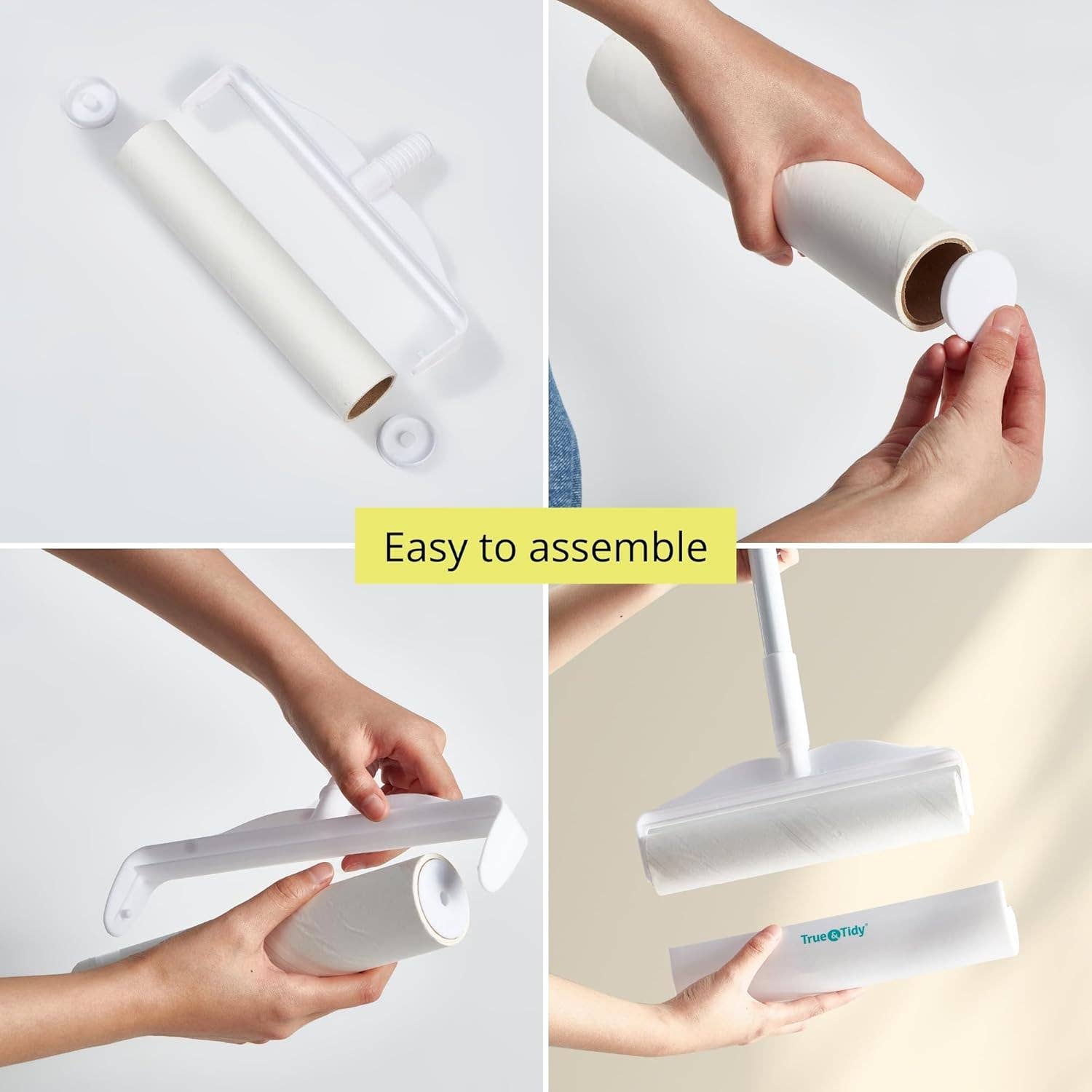True & Tidy - Wholesale Lint Roller - Large 48 Inch Sticky Lint Roller Refills 5