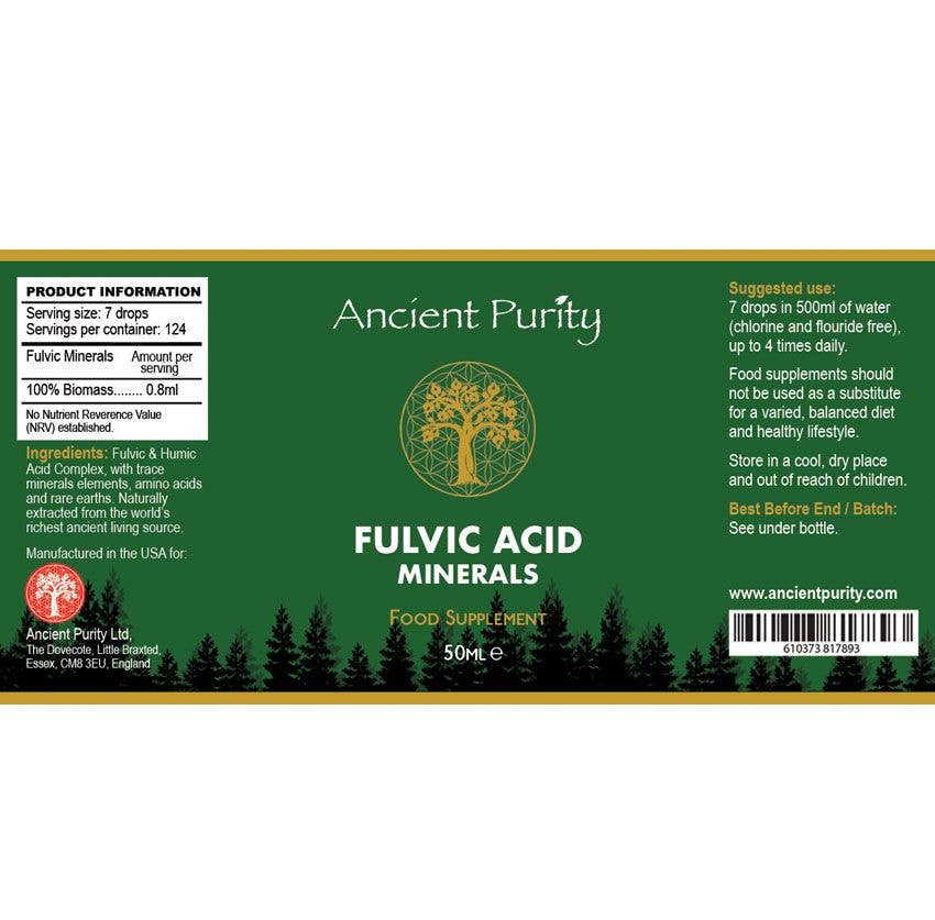 Ancient Purity – wholesale Oral supplement/vitamin – Fulvic Acid Minerals - 50ml 1