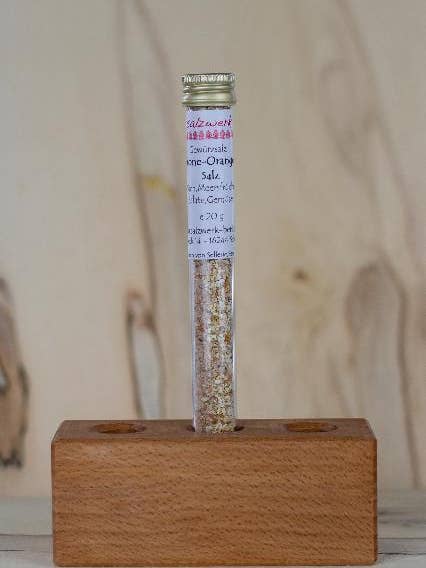 Citroen-sinaas zout van 20 g in een reageerbuis voor wholesale door Salzwerk Berlin