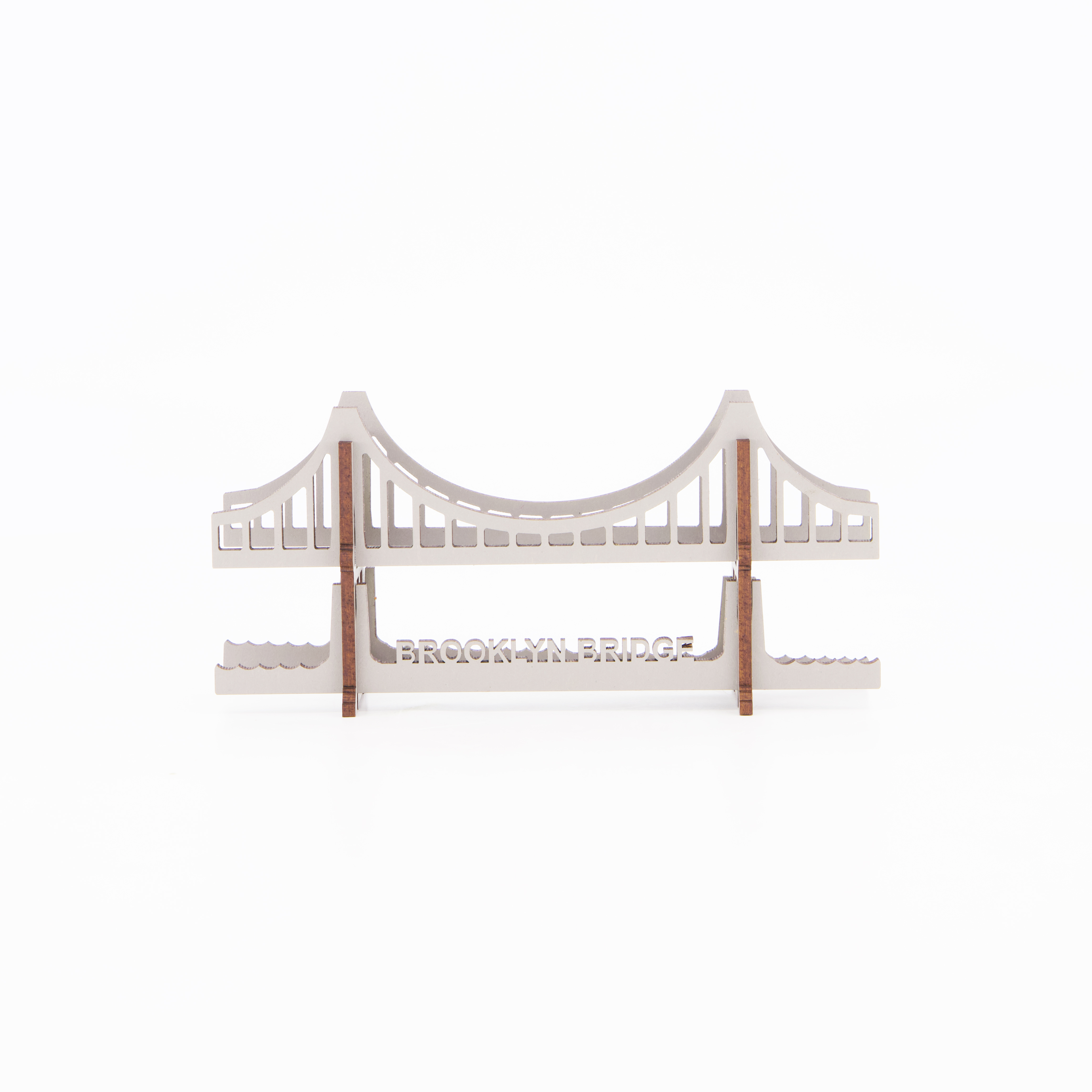 LITTLE AND WOOD - Wholesale DIY Craft Kit - Brooklyn Bridge Wooden Kitset (Medium), 3D Puzzle0