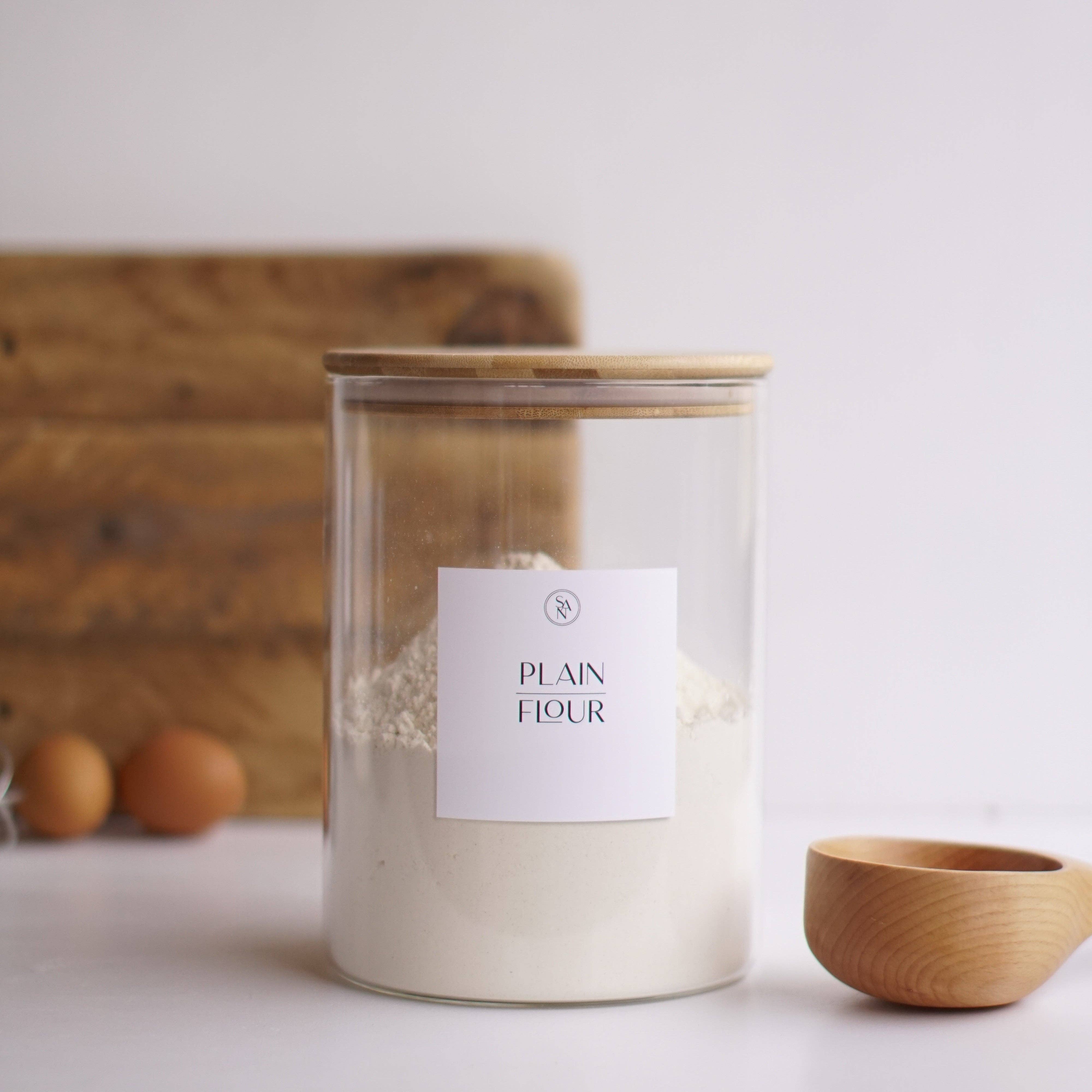 So At Nature – wholesale Jar – 3.2L Wide Mouth Glass Jar With Bamboo Lid Baking Pantry Storage Jar - So At Nature8