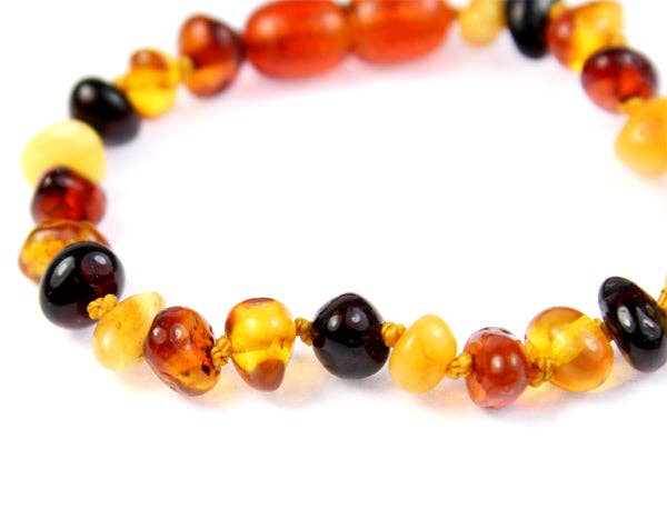 SilverAmber Jewellery - Wholesale Beaded Bracelet - Beautiful Baroque Bracelets & Anklets in Cognac, Mix, Lemon & Honey colours - Various Sizes13