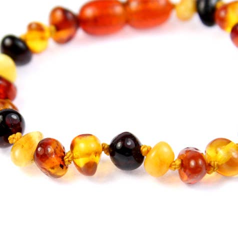 SilverAmber Jewellery - Wholesale Beaded Bracelet - Beautiful Baroque Bracelets & Anklets in Cognac, Mix, Lemon & Honey colours - Various Sizes13