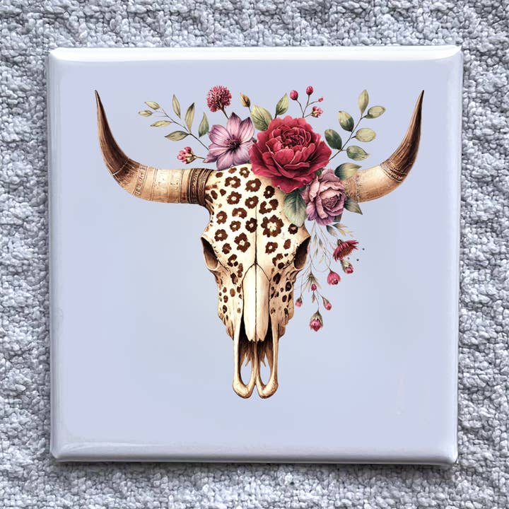 Imán de Calavera 6 2x2" - Decoración de Nevera Hecha a Mano para venta al por mayor de Made With Aloha Magnets,llc