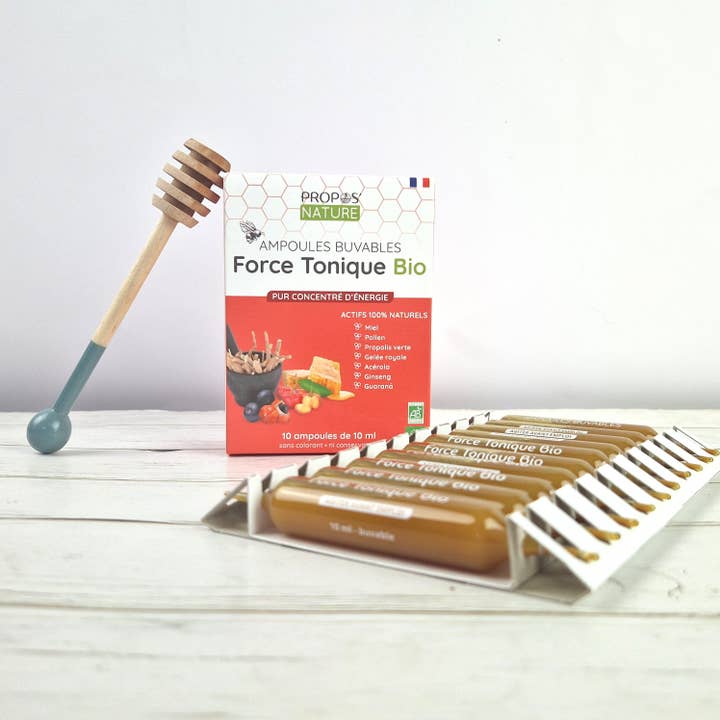 Propos'Nature - Wholesale Oral Supplement/Vitamin - Organic Tonic Force - Tone, Energy - 10 Ampoules X 10ml3