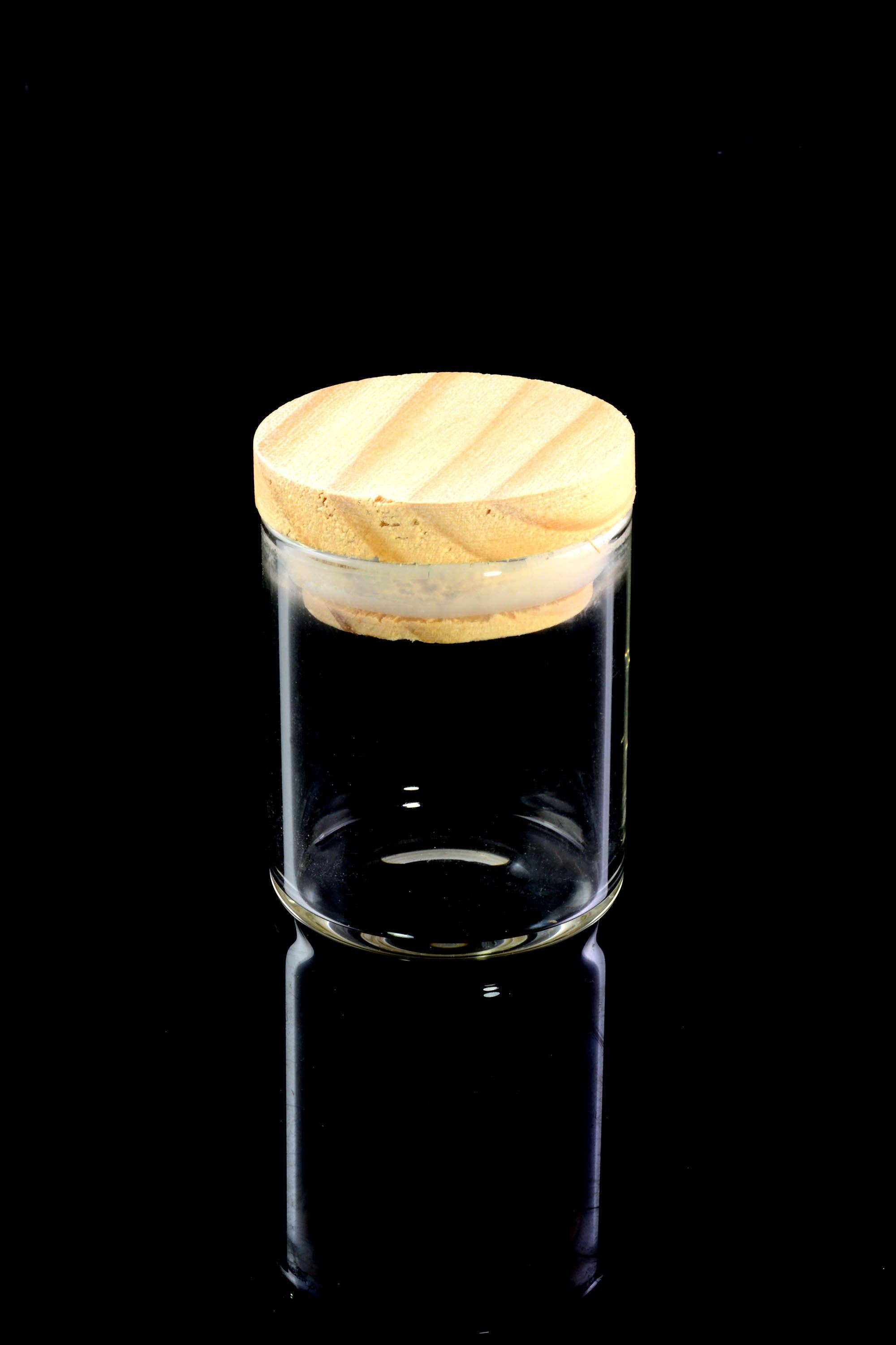 SPS Wholesale Inc - Wholesale Jar - Glass Jar with Bamboo Lid - J02391