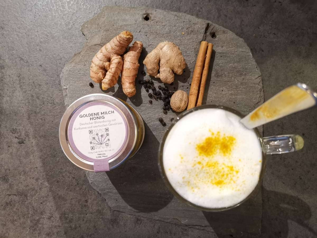 IMKEREI SCHIESSER – Mel por atacado – Mel de Leite Dourado com Curcumina e Especiarias1