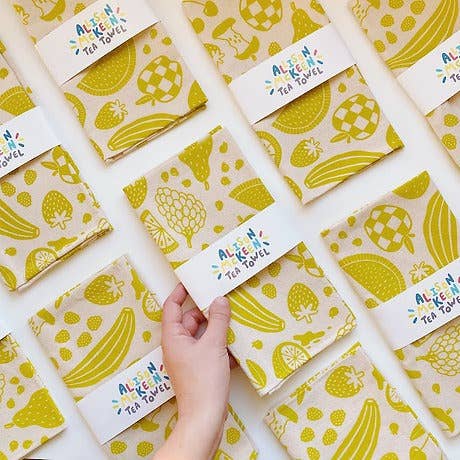 Allison Mckeen Art - Wholesale Tea Towel - tea towel - fruit1