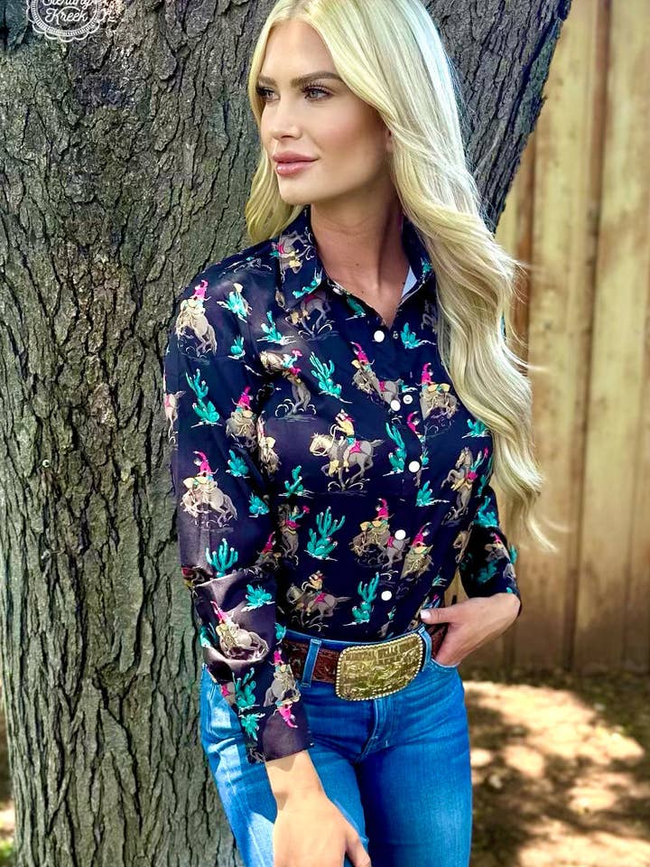 Sterling Kreek - Wholesale Button Down Shirt - Women's - Western Grit Top
