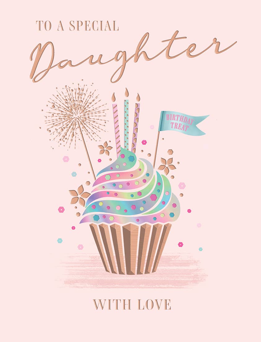 Piccadilly Greetings - Wholesale Birthday Card - Birthday Card, Daughter, Cupcake0