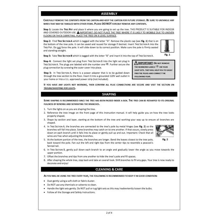 Haute Decor - Wholesale Artificial Christmas Tree - 4.5 Foot Pre-Lit New Haven Fraser Fir Potted Tree6