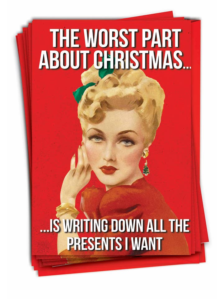 Doos met 12 kerstkaarten - Slechtste deel voor wholesale door NobleWorks