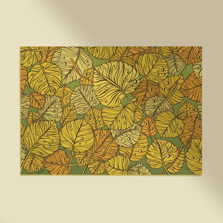 Falling Leaves Art Print for wholesale by Kylee Firlit Creative