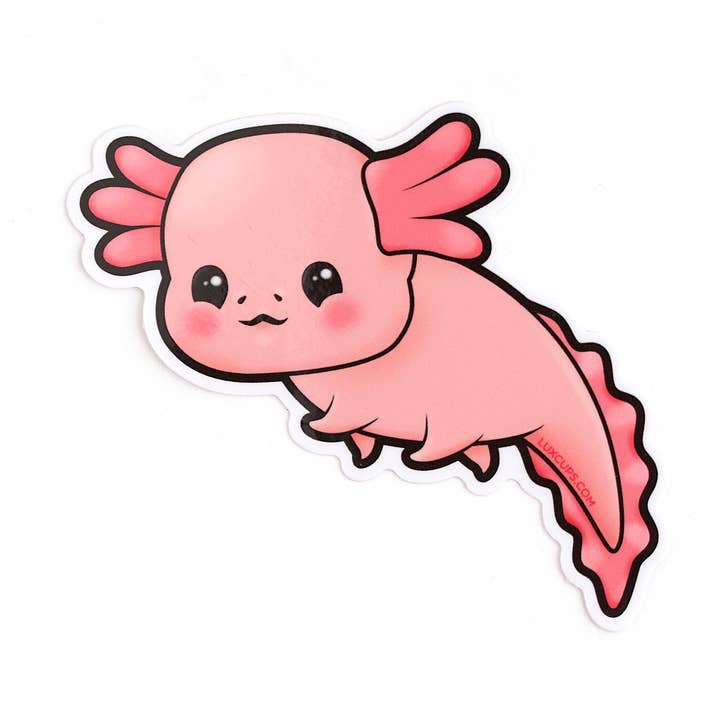 LuxCups Creative - Wholesale Sticker - Axolotl Sticker0