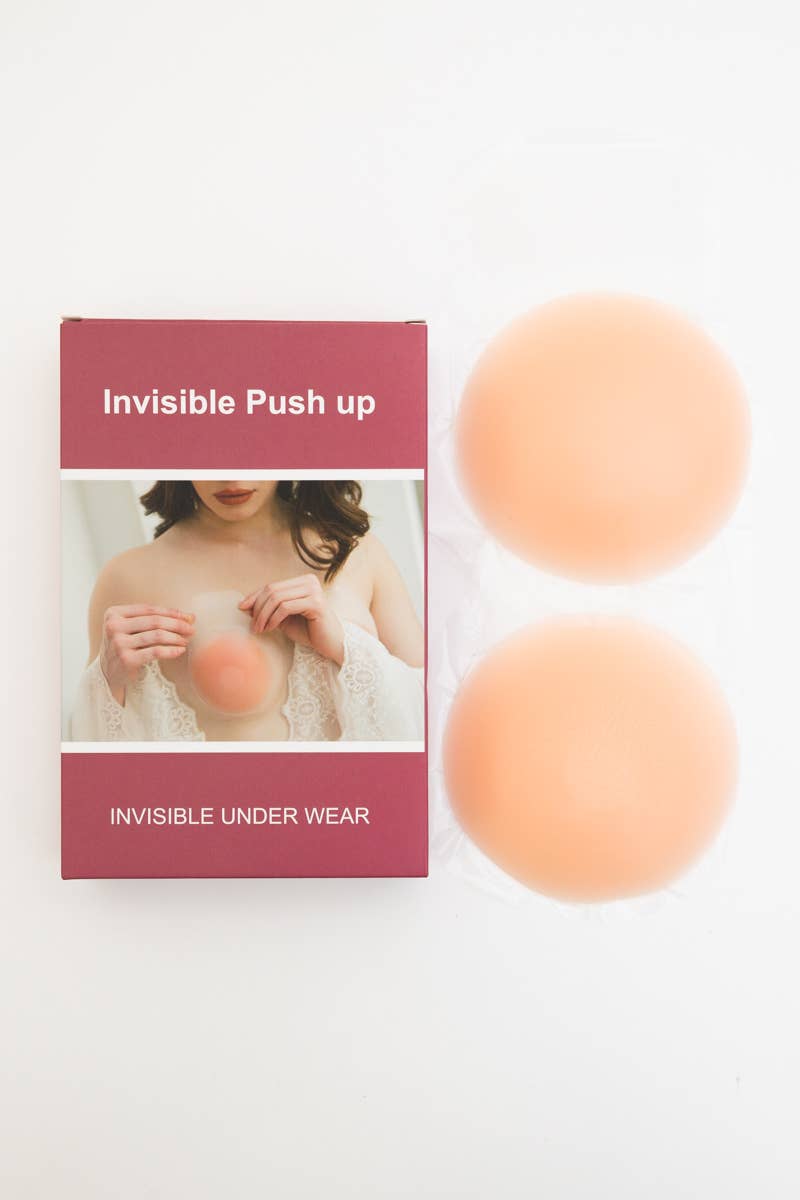 Pink Adhesive Breast Lift Pads – Reusable Silicone Nipple Covers for wholesale on Faire6