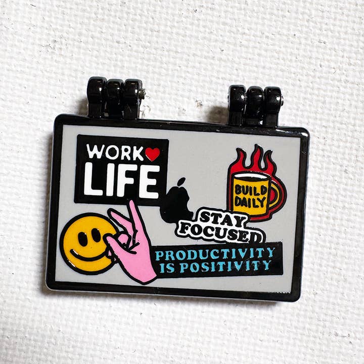 Laptop Deluxe Pin for wholesale by Strike Gently