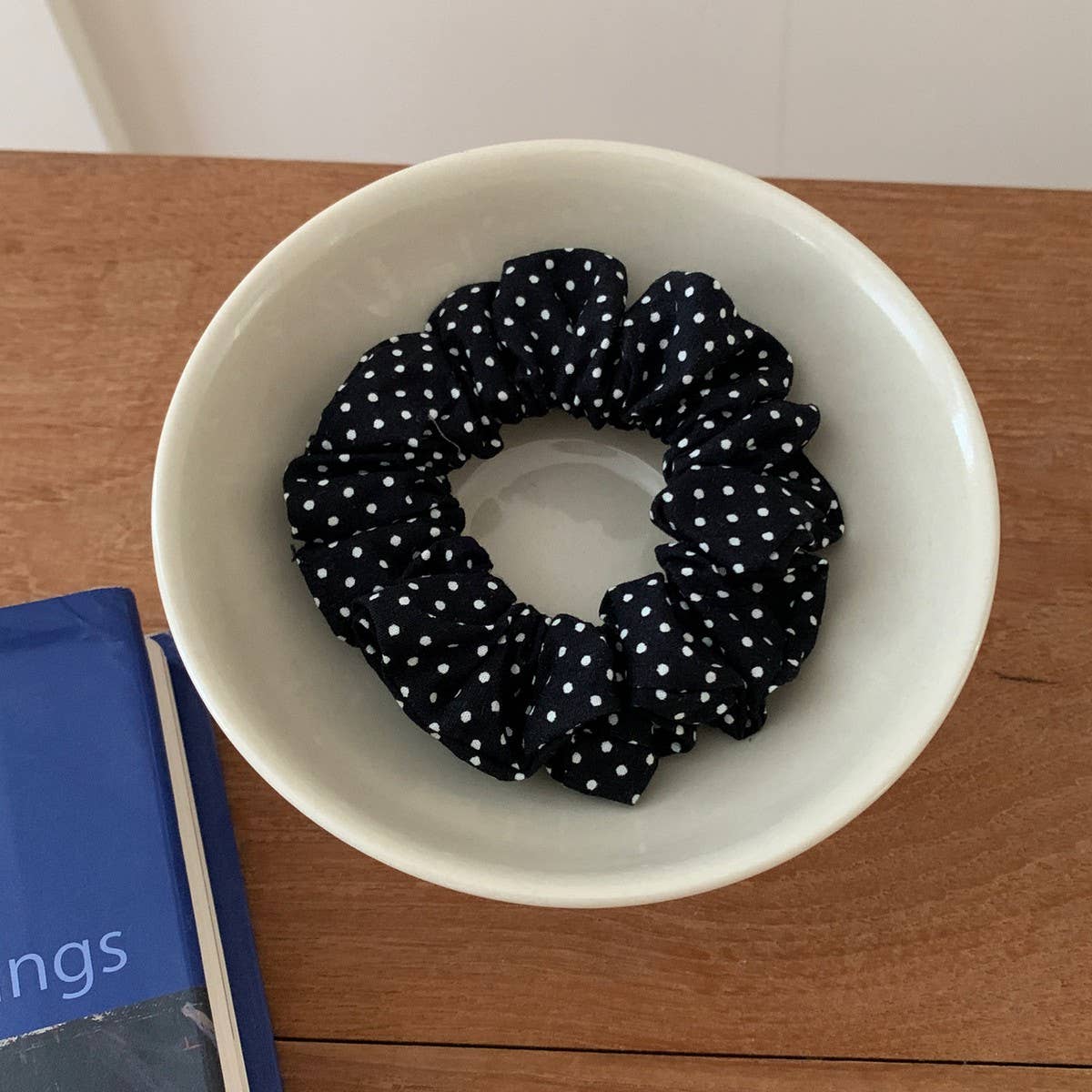 ACCITY - Wholesale Scrunchie - Women's - Polka Stripe Pleated Hair Tie Elastic Band_CWAHA080821