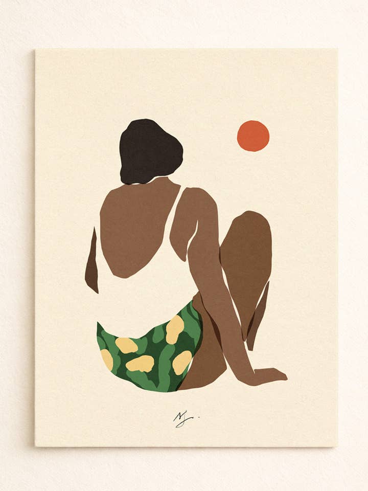 Art Print - She is The Sun for wholesale by Sacrée Frangine