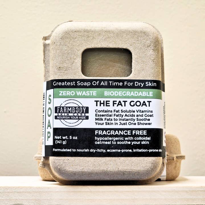 Farmbody Skin Care - Wholesale Bar Soap - The Fat Goat | Best Tallow & Goat Milk Soap for Eczema, Irritated Skin