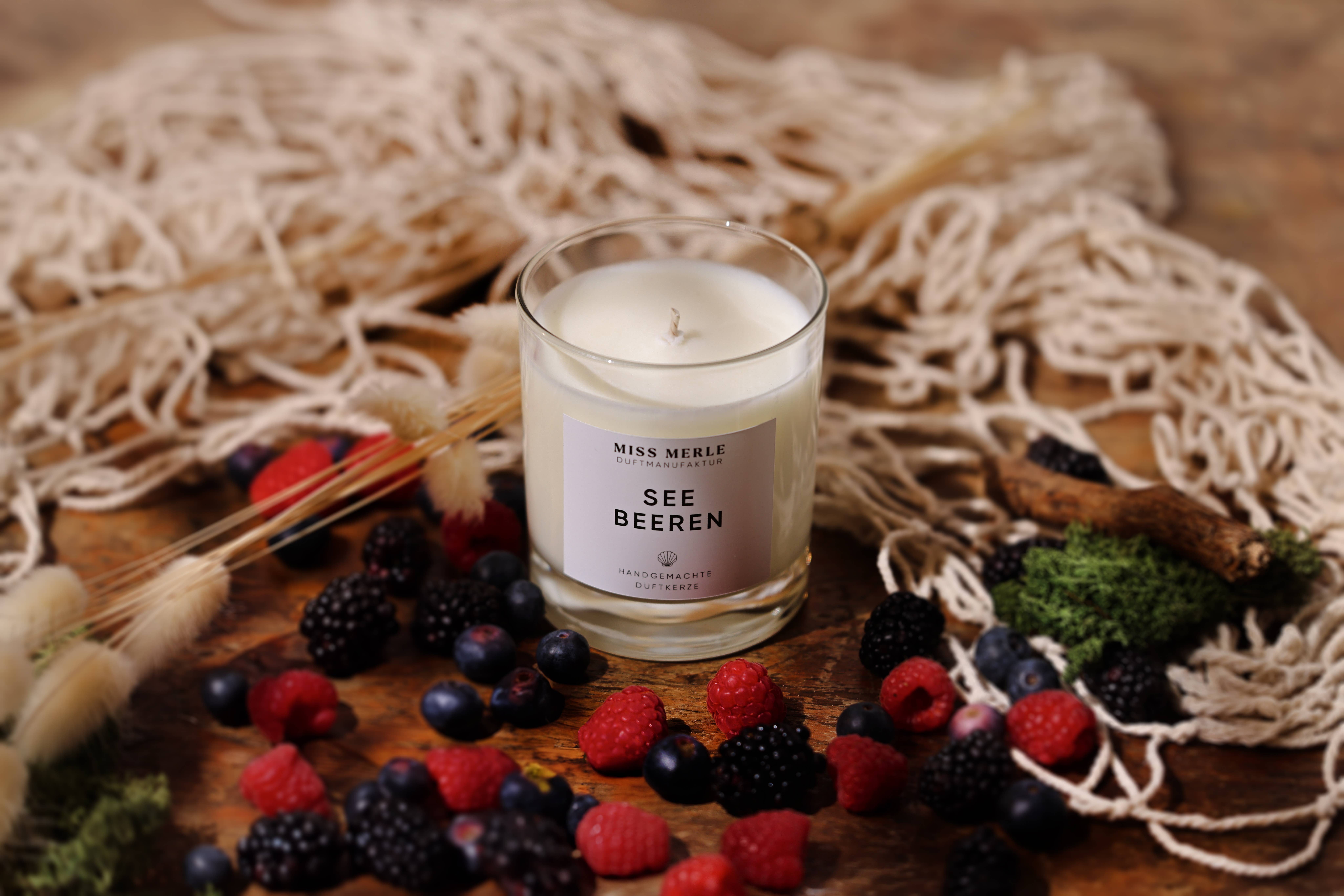 MISS MERLE Duftmanufaktur - Wholesale Jar/Filled Candle - Scented Candle SEA BERRIES - Raspberries & Pink Pepper4
