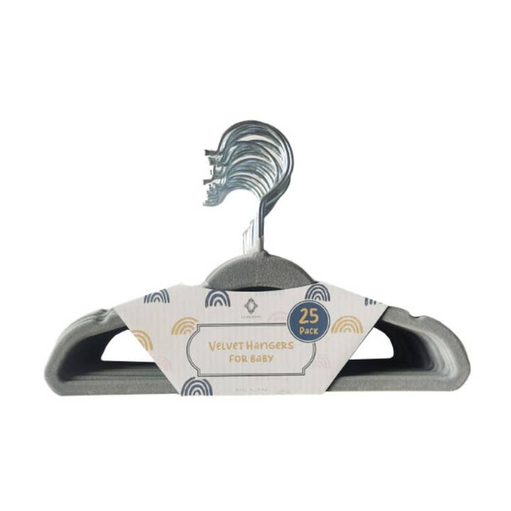 Concetti 25pz Appendini in Velluto per Bambini – Gancio e Stile di Tenuta per la vendita all'ingrosso da parte di Concepts In Time