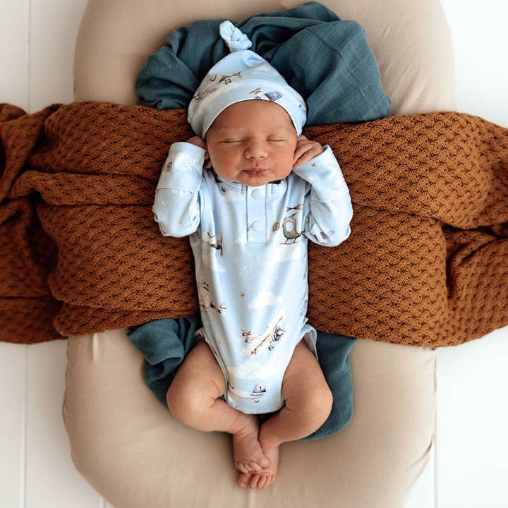 Snuggle Hunny - Wholesale Bodysuit (Non-Footed) - Baby - Taking Flight Long Sleeve Organic Bodysuit