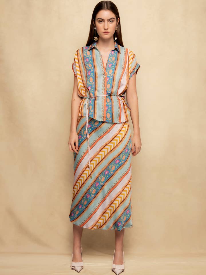 Maleya midi skirt for wholesale by NIZA