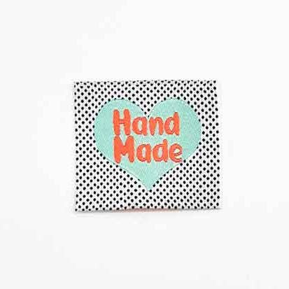 L’Étiquette Home Couture - Wholesale Craft Sewing Kit - Woven Label to Sew: Hand Made - FLUO1