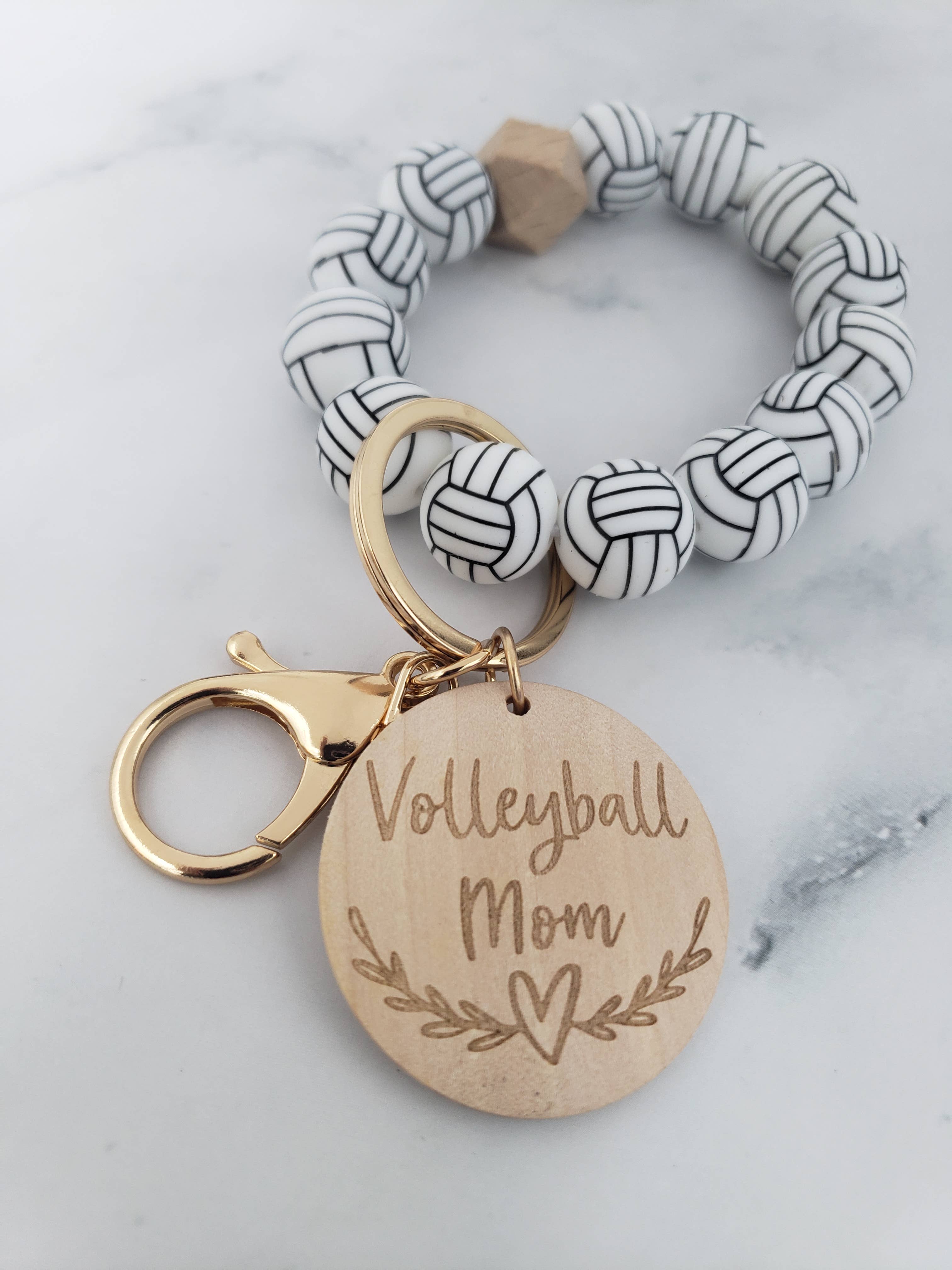 Designs by Kim - Wholesale Keychain Bracelet - Baseball Mom Keychain Wristlet, Sports Gifts, Sports Mom5