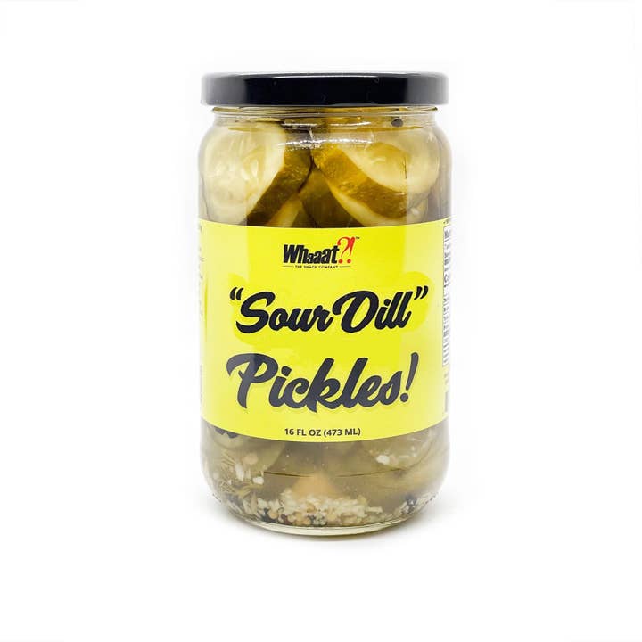 Gourmet Sour Dill Pickles for wholesale by Whaaat?! The Snack Company