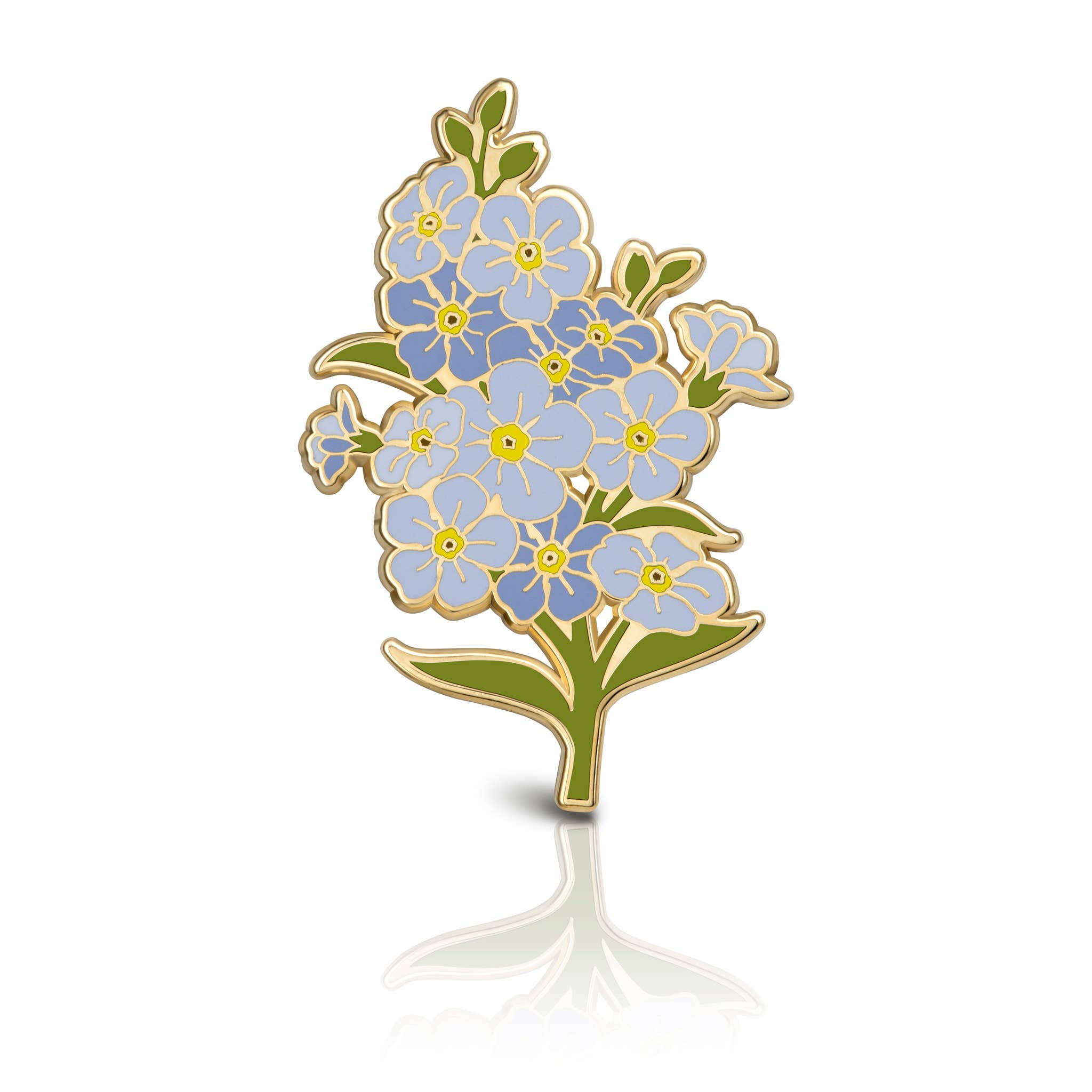 Plant Scouts - Wholesale Lapel Pin/Button - Forget me not Flower Enamel Pin3