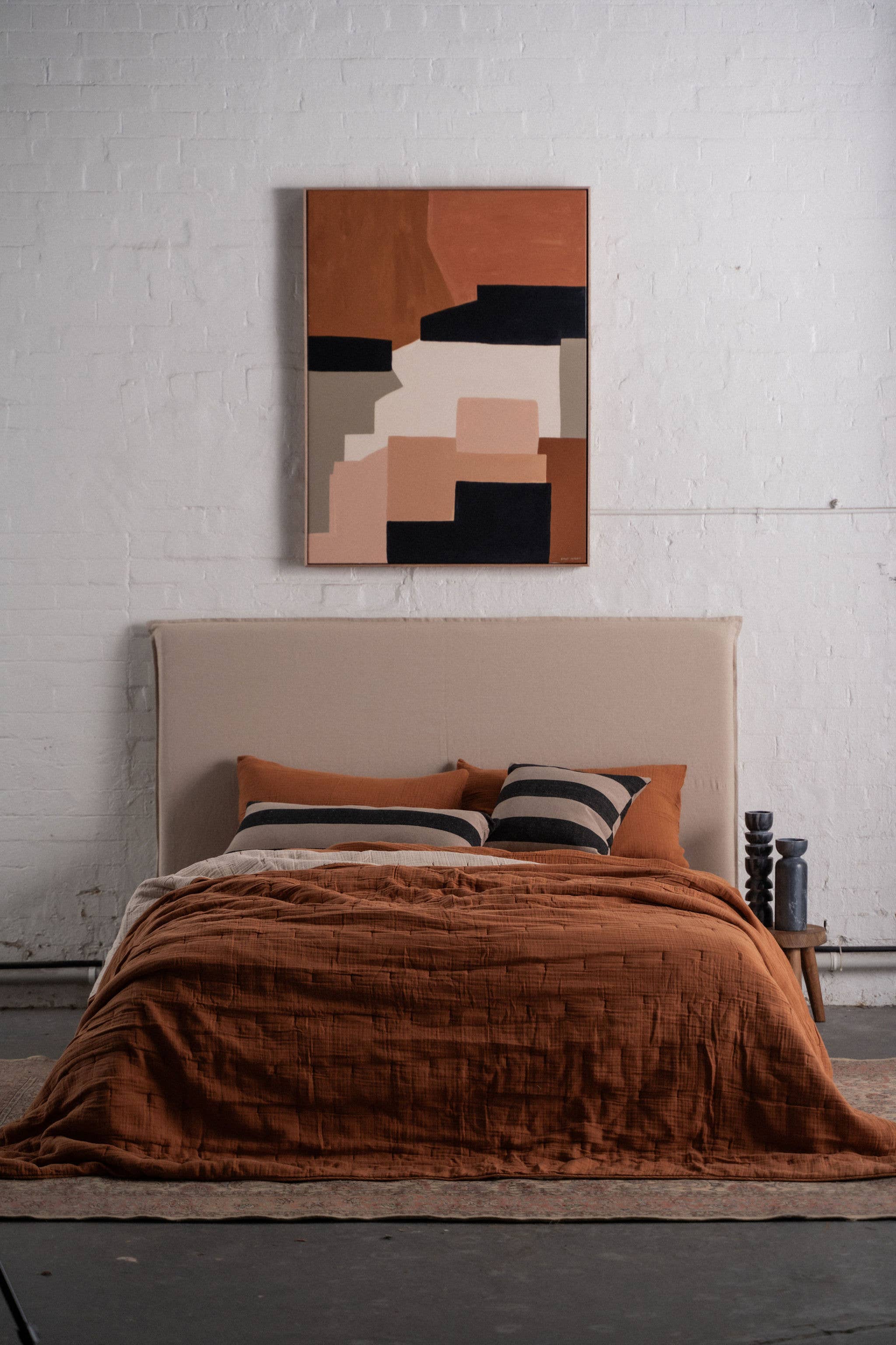 Saardé - Wholesale Bedding Set - Enes Cotton Bedding Bundle | Terracotta2